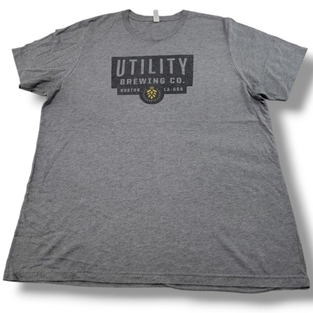 Bella + Canvas Shirt Size XL Utility Brewing Company Ruston, LA Brewery T-Shirt
